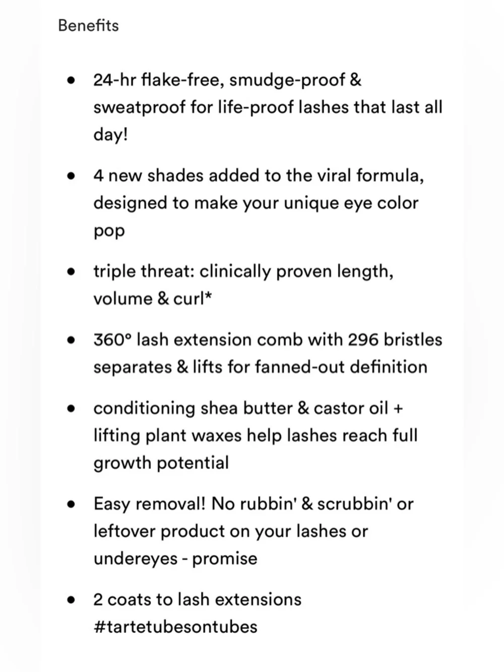 Tarte Tartelette Tubing Mascara New in Box